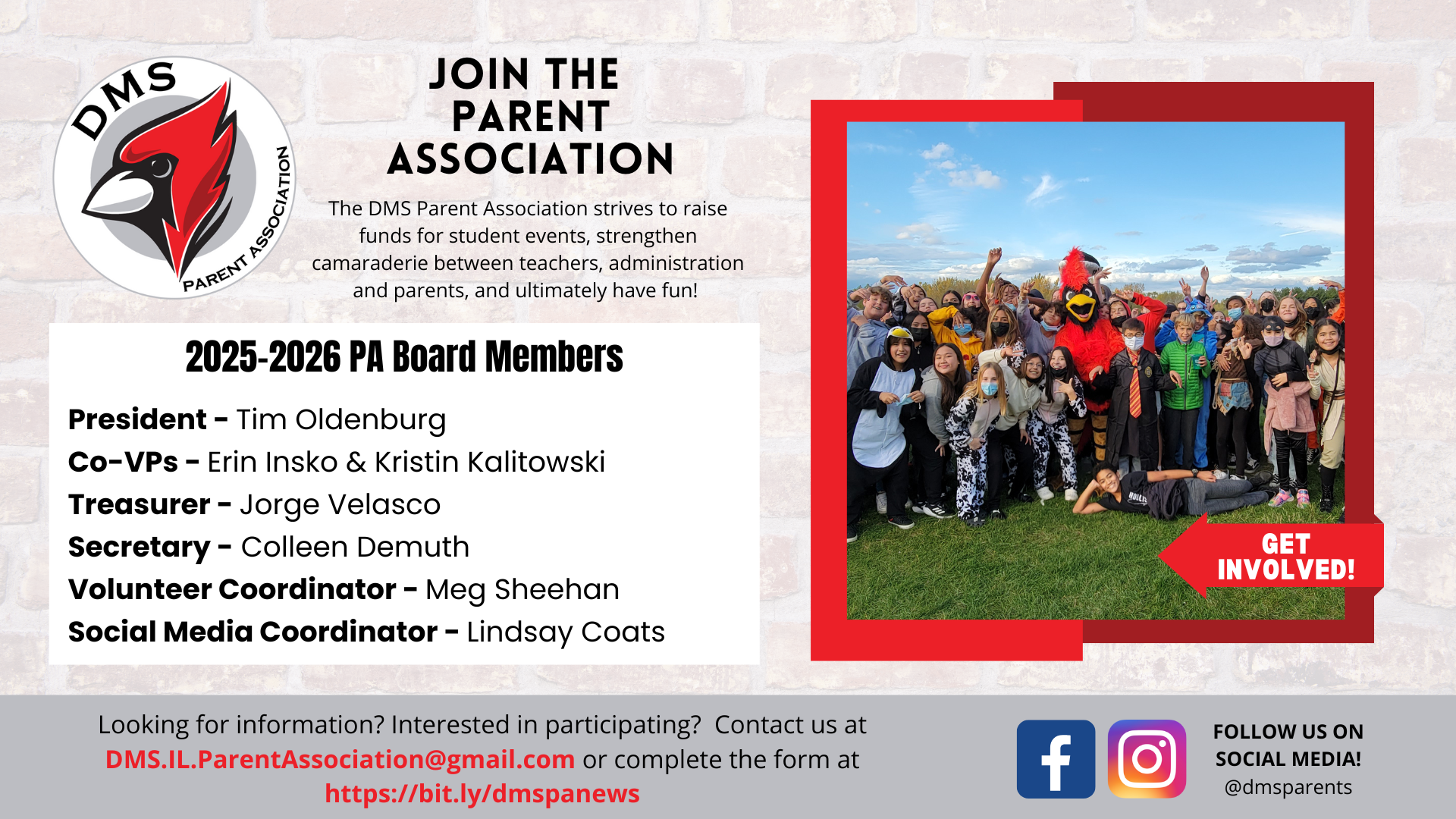 DMS PA Board Members as well as links